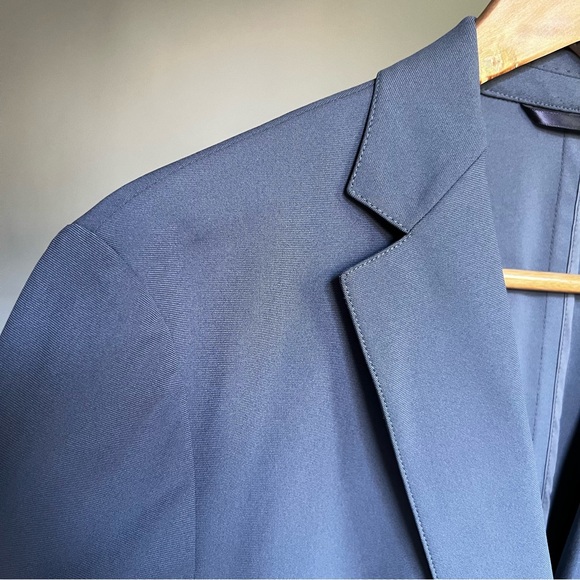 NEW Sene Sz 44 R Gray Soho Flex Tech Sport Coat Unstructured Blazer Travel Work - Picture 4 of 14